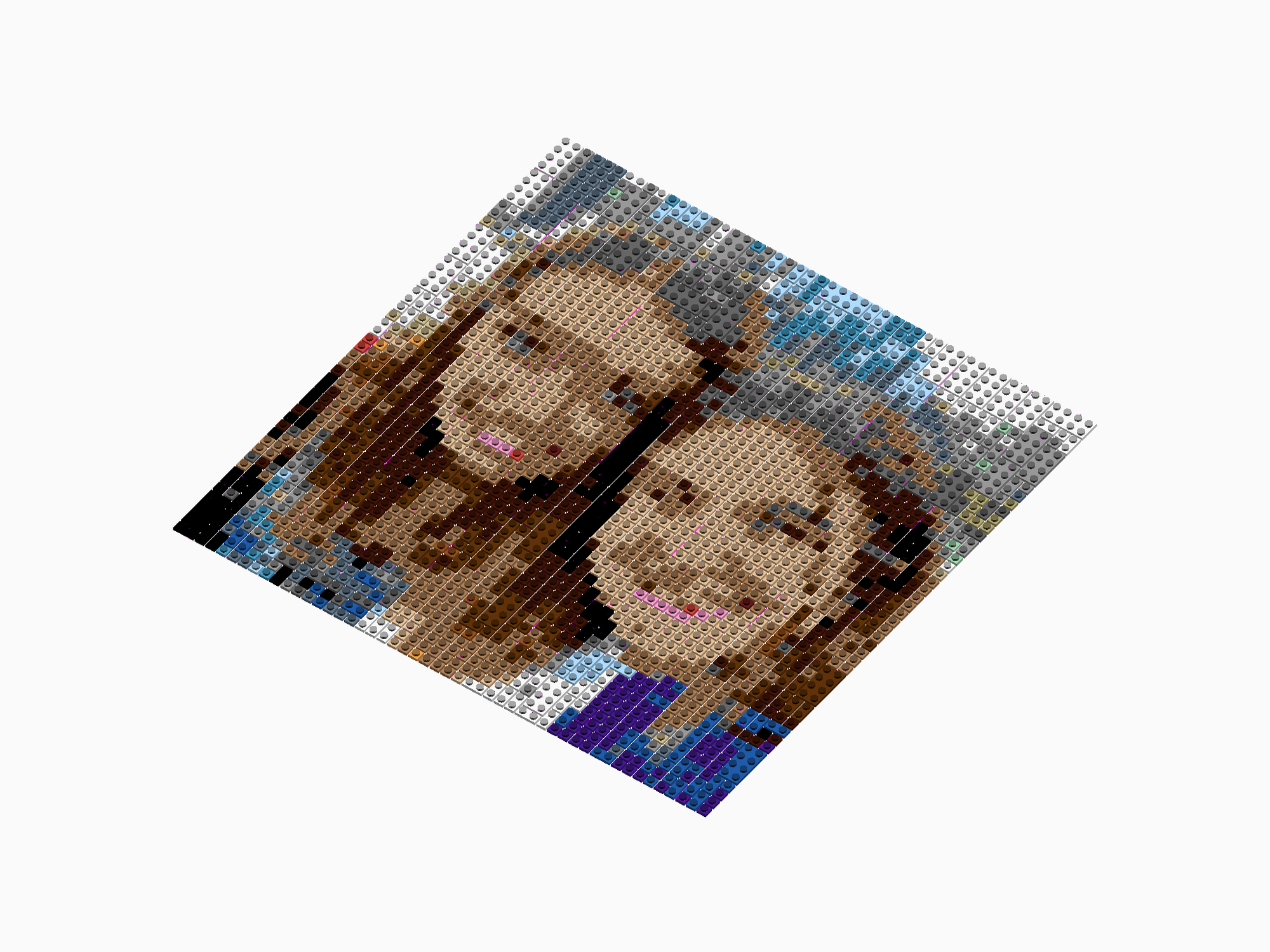 Custom Brick Mosaic
