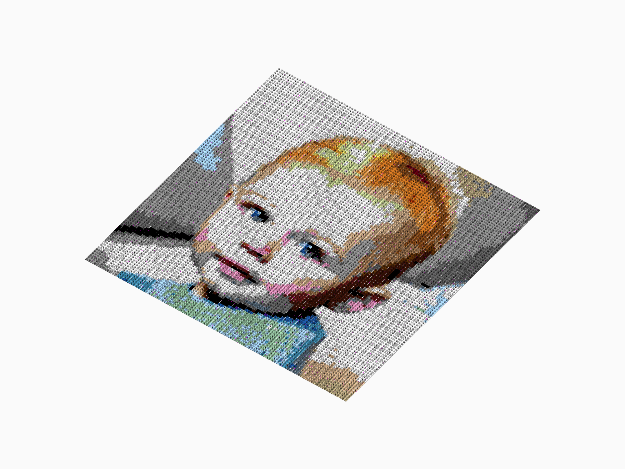 Custom Brick Mosaic