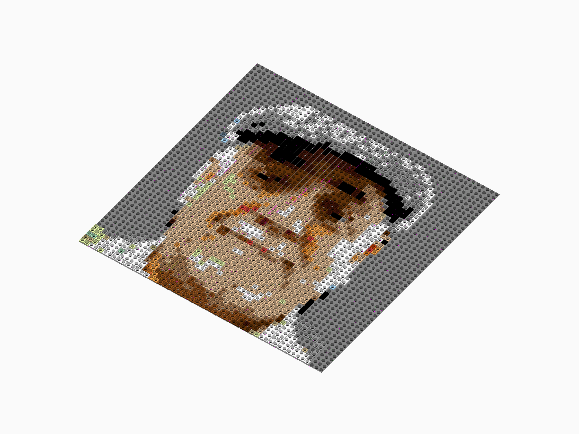 Custom Brick Mosaic