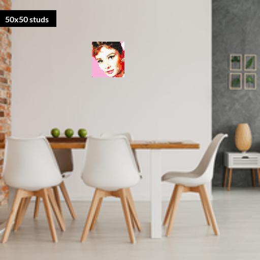 50*50studs, 40*40cm, 15.75*15.75inch