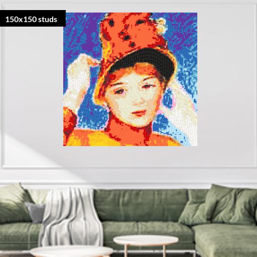 150*150studs, 120*120cm, 47.25*47.25inch