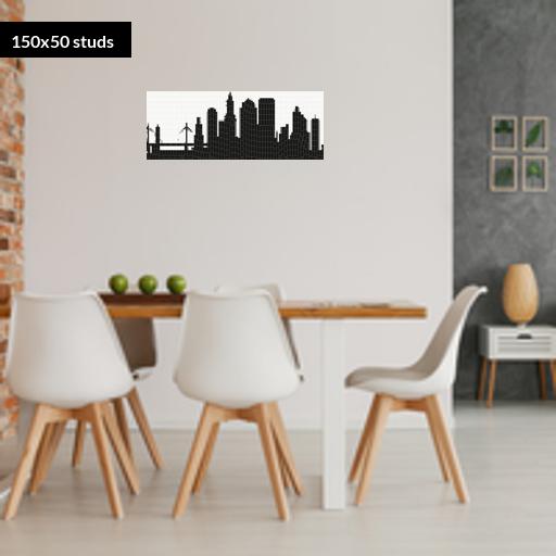 150*50studs, 120*40cm, 47.25*15.75inch