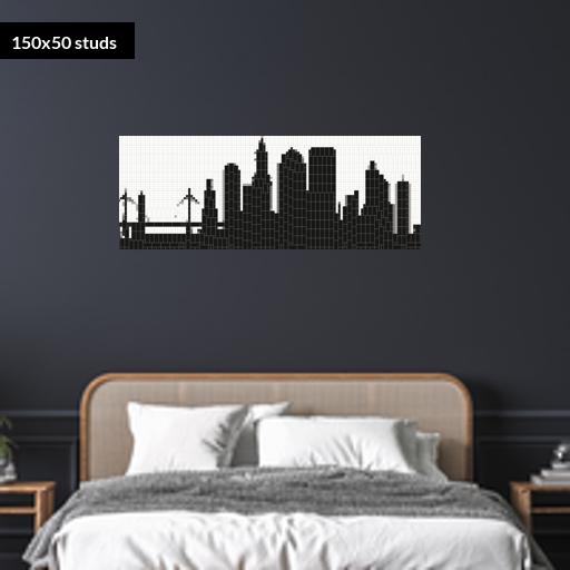 150*50studs, 120*40cm, 47.25*15.75inch