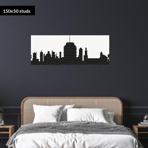 150*50studs, 120*40cm, 47.25*15.75inch