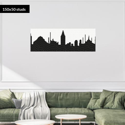150*50studs, 120*40cm, 47.25*15.75inch