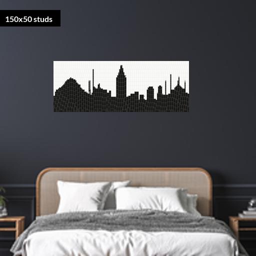 150*50studs, 120*40cm, 47.25*15.75inch