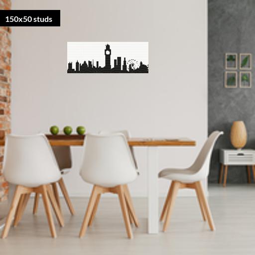 150*50studs, 120*40cm, 47.25*15.75inch