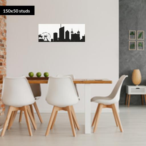 150*50studs, 120*40cm, 47.25*15.75inch