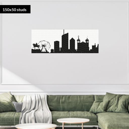 150*50studs, 120*40cm, 47.25*15.75inch