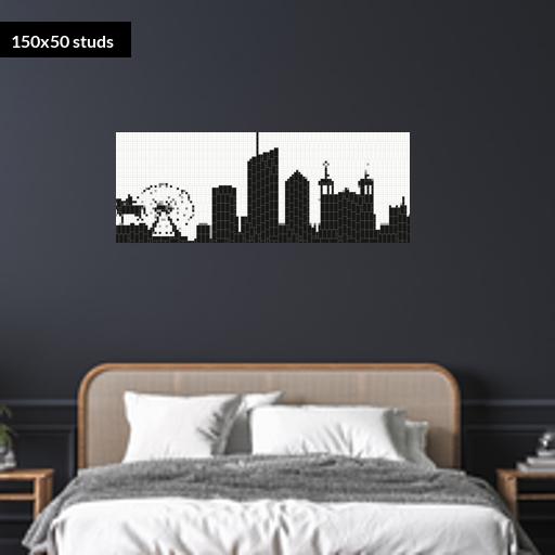 150*50studs, 120*40cm, 47.25*15.75inch