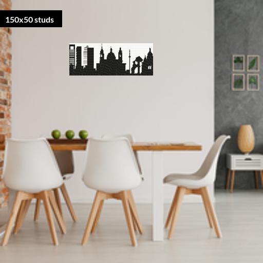 150*50studs, 120*40cm, 47.25*15.75inch