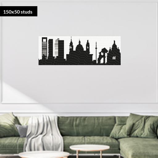 150*50studs, 120*40cm, 47.25*15.75inch