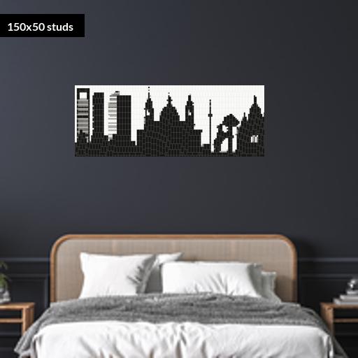 150*50studs, 120*40cm, 47.25*15.75inch