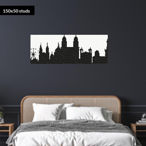 150*50studs, 120*40cm, 47.25*15.75inch
