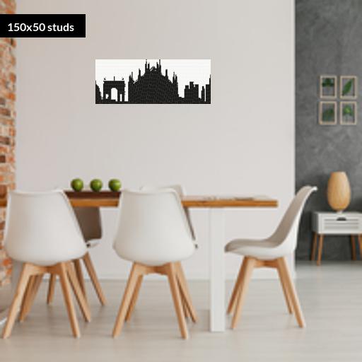 150*50studs, 120*40cm, 47.25*15.75inch