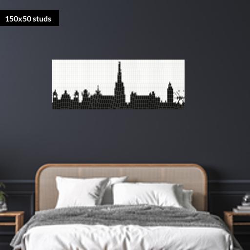 150*50studs, 120*40cm, 47.25*15.75inch