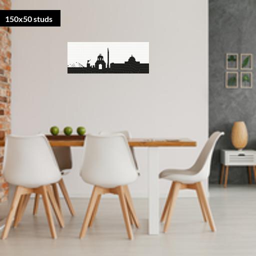 150*50studs, 120*40cm, 47.25*15.75inch