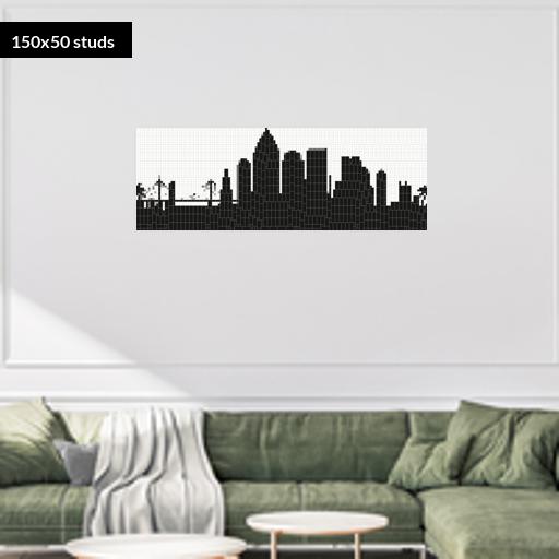 150*50studs, 120*40cm, 47.25*15.75inch