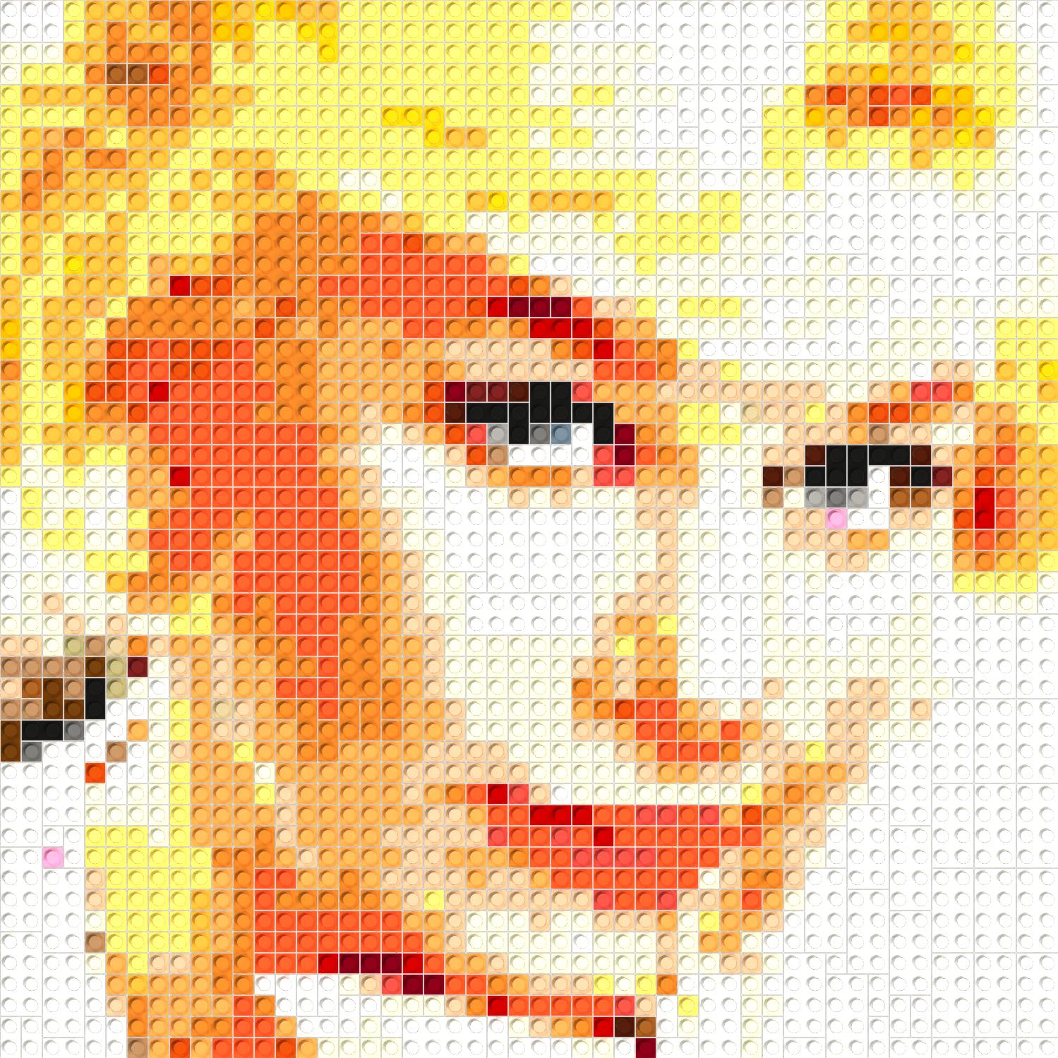 50*50studs, 40*40cm, 15.75*15.75inch