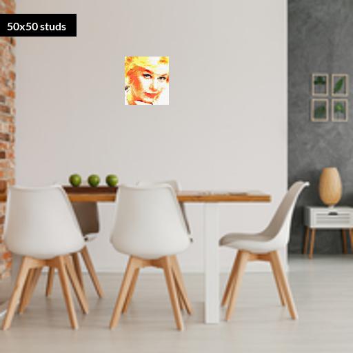 50*50studs, 40*40cm, 15.75*15.75inch