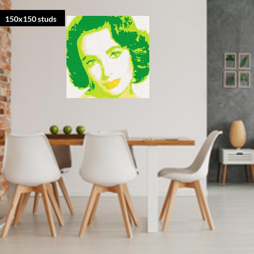 150*150studs, 120*120cm, 47.25*47.25inch
