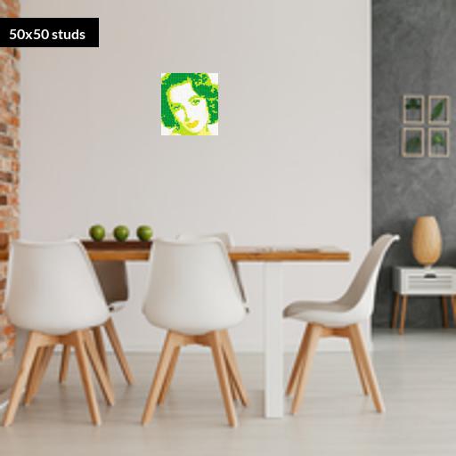 50*50studs, 40*40cm, 15.75*15.75inch
