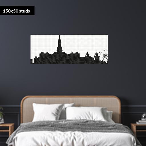 150*50studs, 120*40cm, 47.25*15.75inch