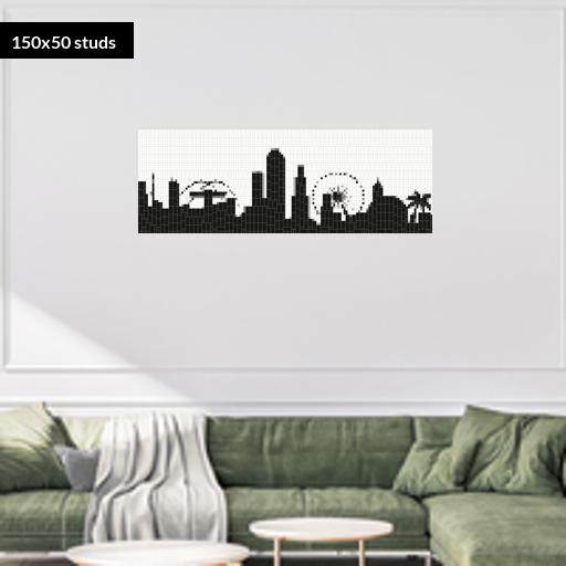 150*50studs, 120*40cm, 47.25*15.75inch