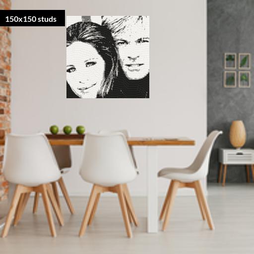 150*150studs, 120*120cm, 47.25*47.25inch