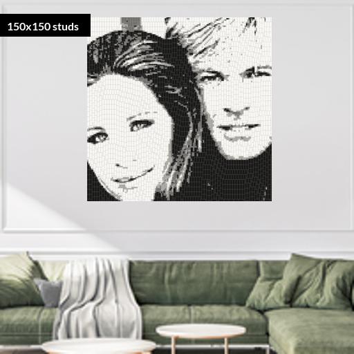 150*150studs, 120*120cm, 47.25*47.25inch