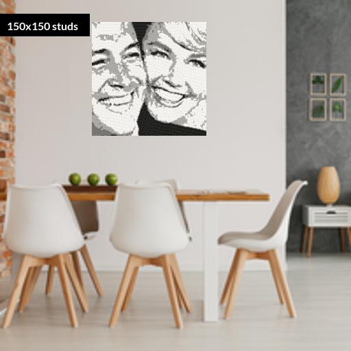 150*150studs, 120*120cm, 47.25*47.25inch