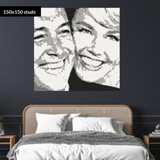 150*150studs, 120*120cm, 47.25*47.25inch