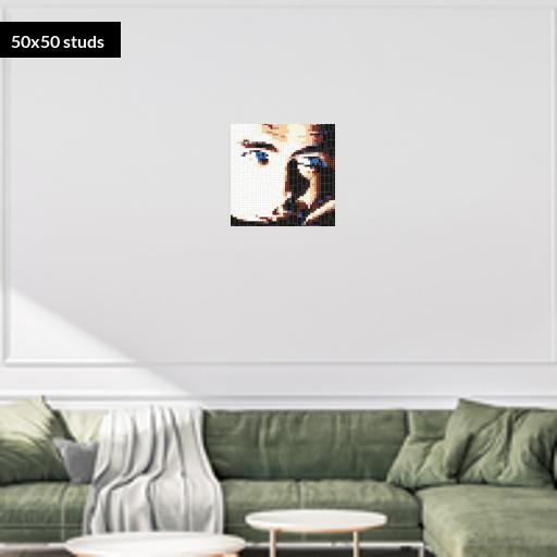 50*50studs, 40*40cm, 15.75*15.75inch
