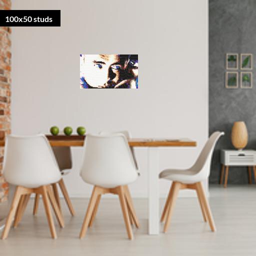 100*50studs, 80*40cm, 31.5*15.75inch