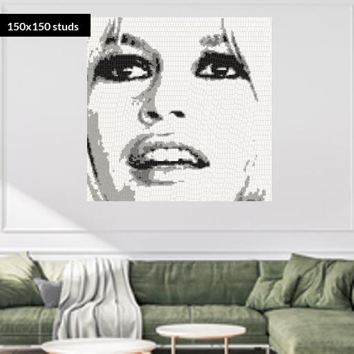 150*150studs, 120*120cm, 47.25*47.25inch