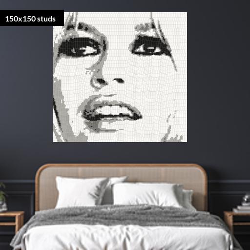 150*150studs, 120*120cm, 47.25*47.25inch