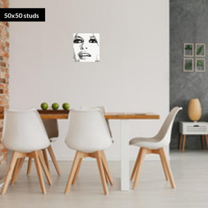 50*50studs, 40*40cm, 15.75*15.75inch