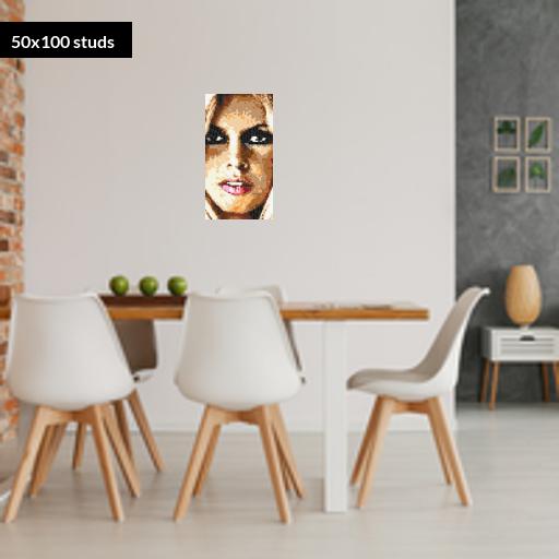 50*100studs, 40*80cm, 15.75*31.5inch