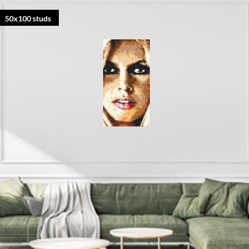 50*100studs, 40*80cm, 15.75*31.5inch