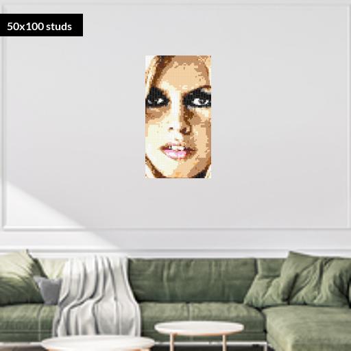 50*100studs, 40*80cm, 15.75*31.5inch