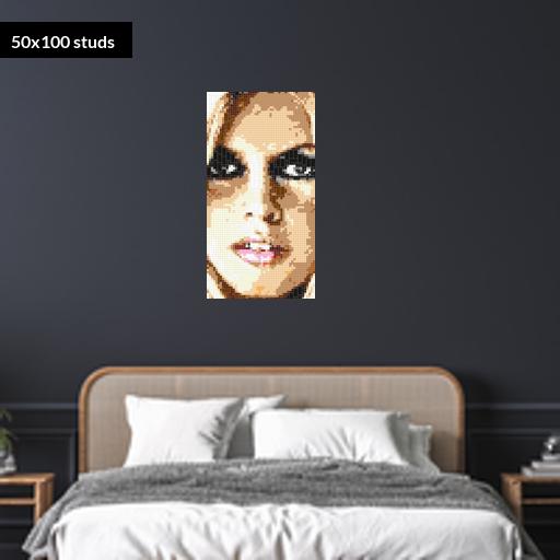 50*100studs, 40*80cm, 15.75*31.5inch