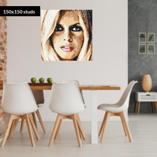 150*150studs, 120*120cm, 47.25*47.25inch