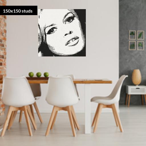 150*150studs, 120*120cm, 47.25*47.25inch