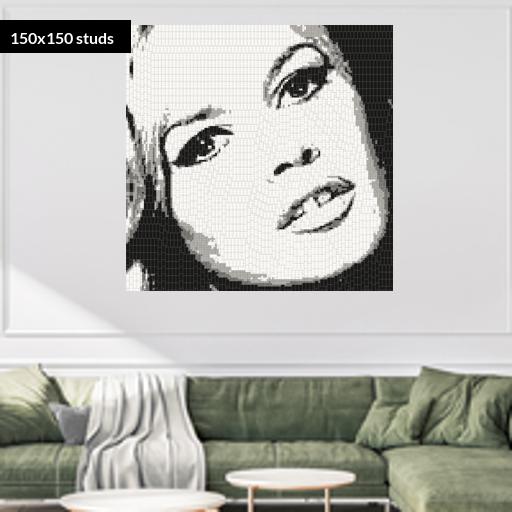150*150studs, 120*120cm, 47.25*47.25inch
