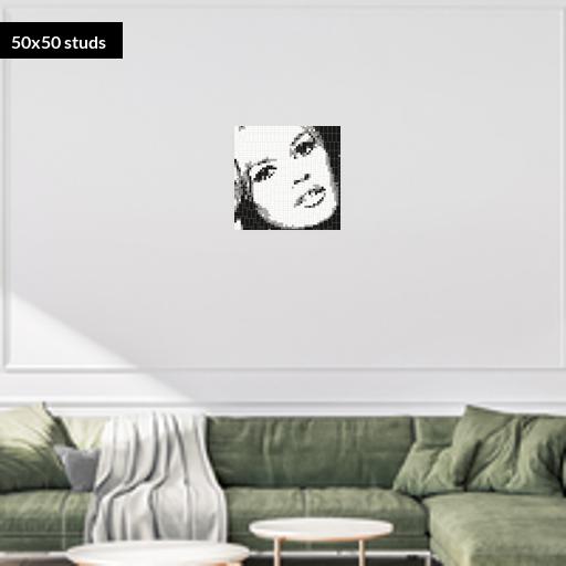 50*50studs, 40*40cm, 15.75*15.75inch