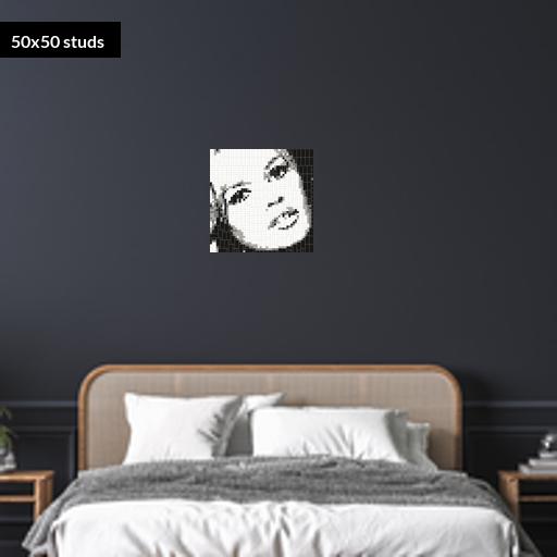 50*50studs, 40*40cm, 15.75*15.75inch