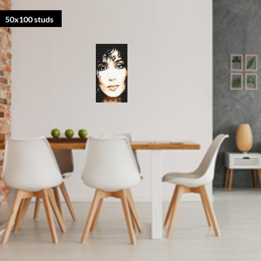 50*100studs, 40*80cm, 15.75*31.5inch