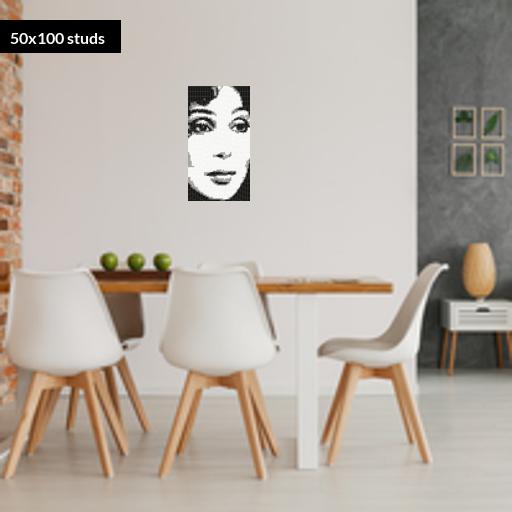 50*100studs, 40*80cm, 15.75*31.5inch