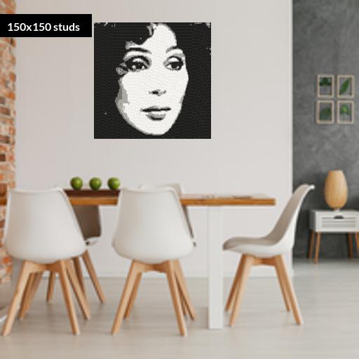 150*150studs, 120*120cm, 47.25*47.25inch