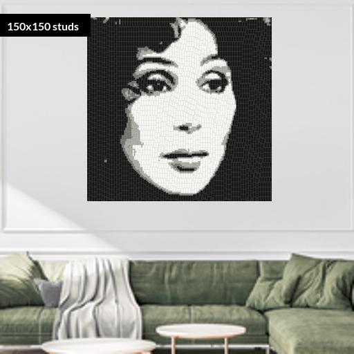 150*150studs, 120*120cm, 47.25*47.25inch